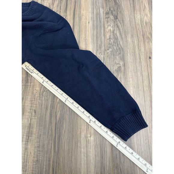 Eddie Bauer Sweater Mens XXL Tall Blue Knit Crewneck Pullover‎ Outdoors - Picture 5 of 14